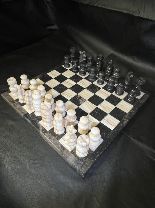 Medium  Marble Onyx Chess Set