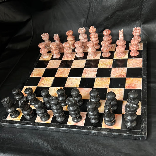Marble and  Onyx Chess Set (Lg)