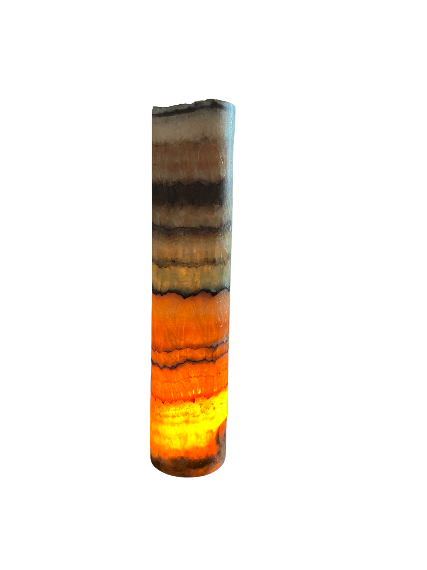 Cylinder Desk Lamp/Onyx Lamp/ Onyx Crystal Lamp 13"X3"/Onyx Tower Lamp /Stone Lamp/Decoration Lamps