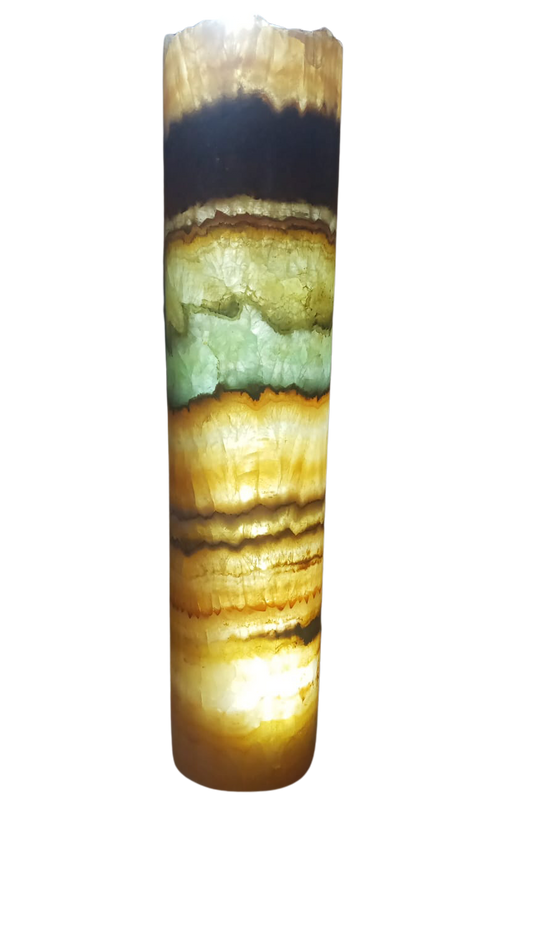 Cylinder Desk Lamp/Onyx Lamp/ Onyx Crystal Lamp 13"X3"/Onyx Tower Lamp /Stone Lamp/Decoration Lamps